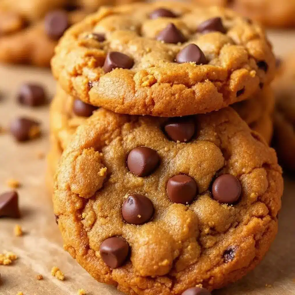 crispy brown butter pumpkin spice chocolate chip cookies - featured image