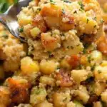 crispy gluten-free herb stuffing with celery - featured image