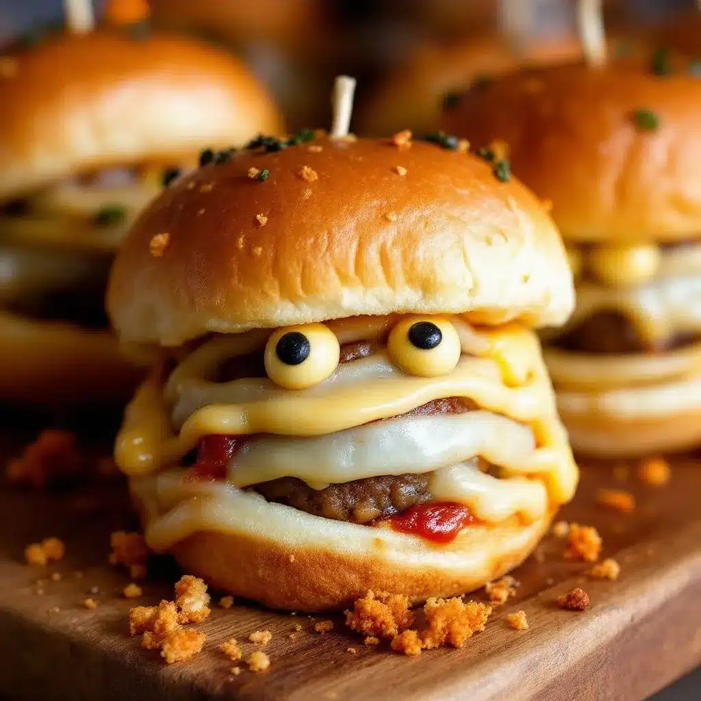 Crispy Mini Mummy Meatball Sliders preparation steps