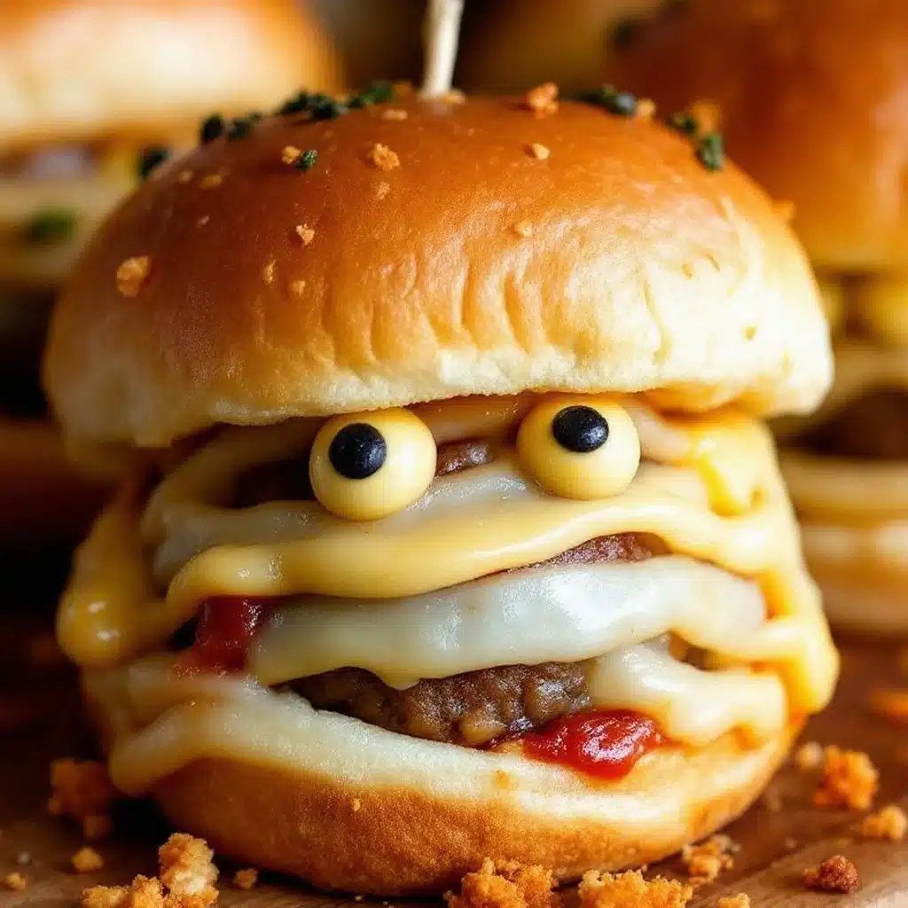Crispy Mini Mummy Meatball Sliders - featured image