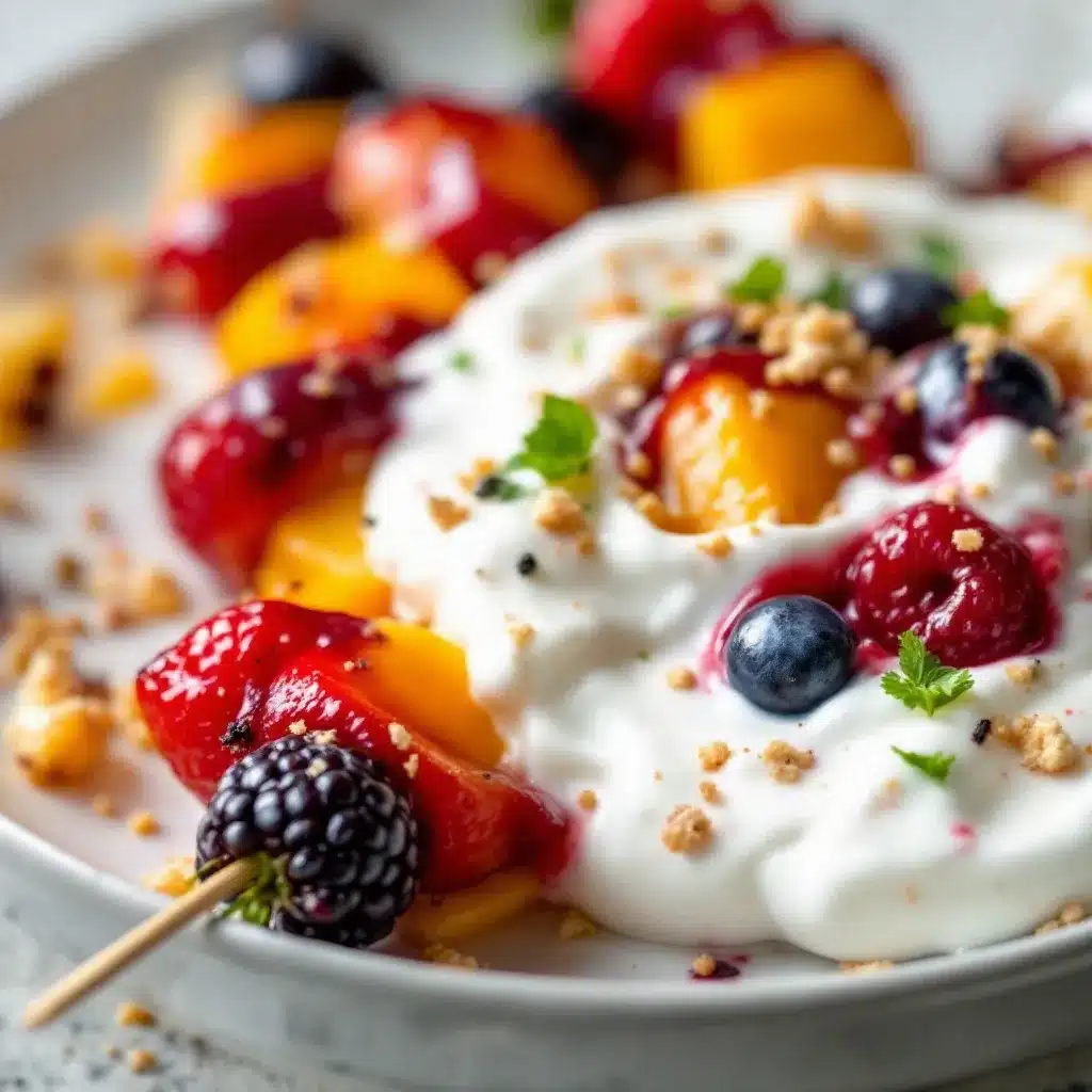 Crispy Monster Fruit Kabobs preparation steps