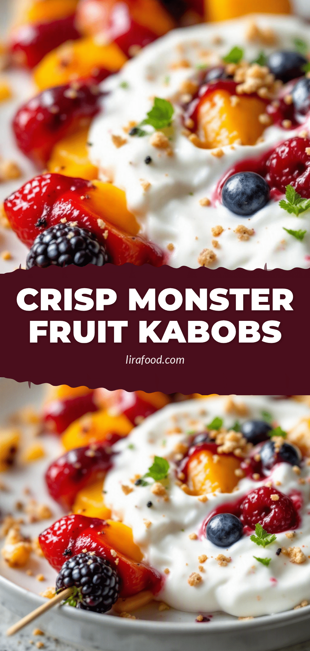 Crispy Monster Fruit Kabobs recipe
