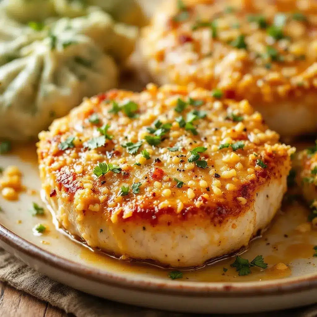 Crispy Parmesan Crusted Pork Chops preparation steps