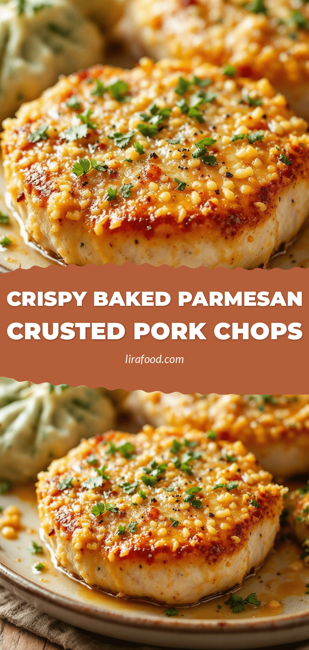 Crispy Parmesan Crusted Pork Chops recipe