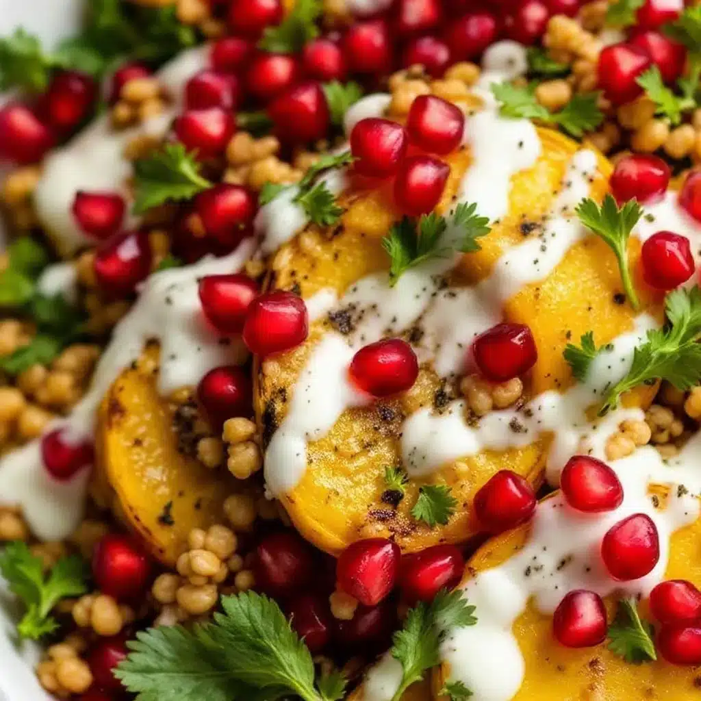 crispy roasted delicata squash salad - featured image