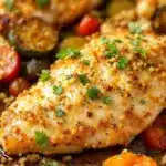 Crispy Sheet Pan Garlic Parmesan Chicken - featured image