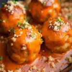 crockpot buffalo chicken meatballs - featured image