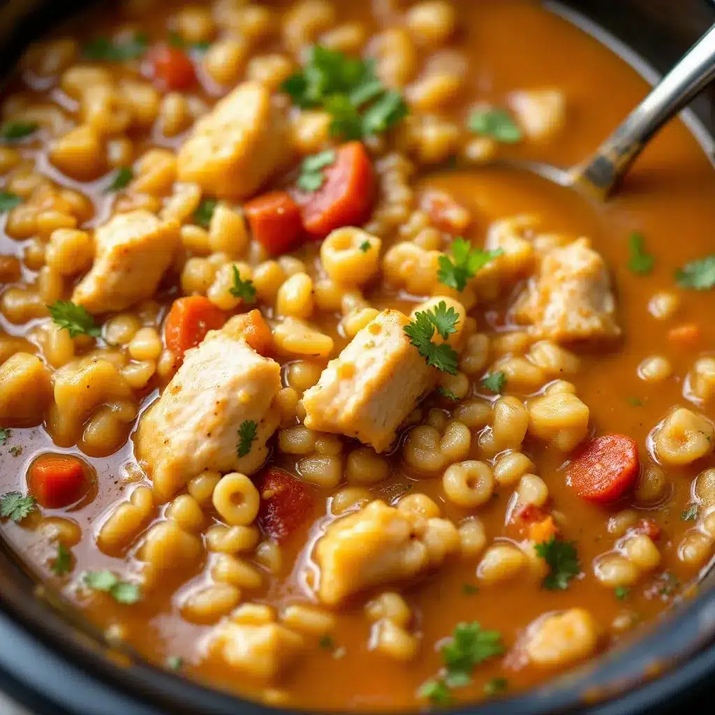 crockpot chicken and wild rice soup preparation steps