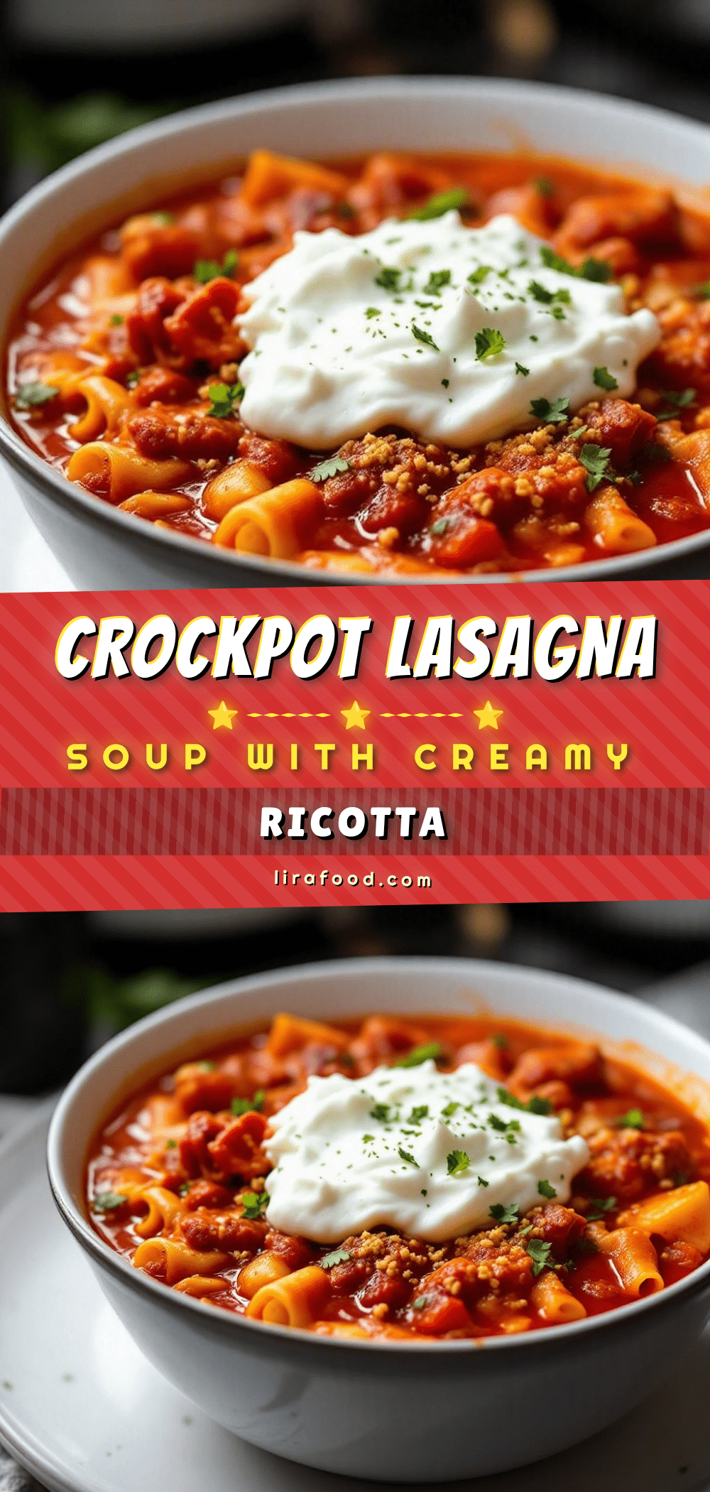 crockpot lasagna soup recipe