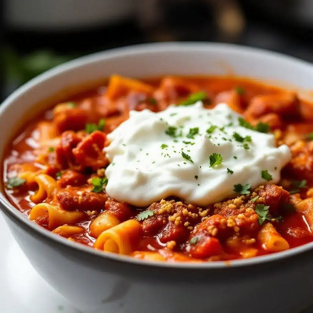 crockpot lasagna soup - featured image