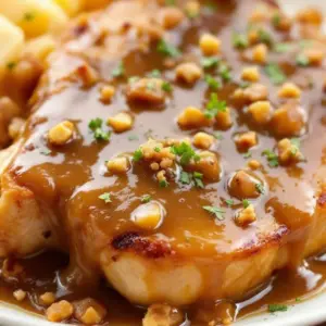 easy 5-ingredient crockpot pork chops with gravy - featured image