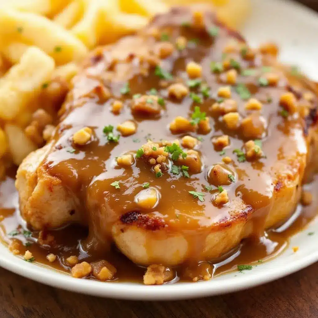 easy 5-ingredient crockpot pork chops with gravy preparation steps