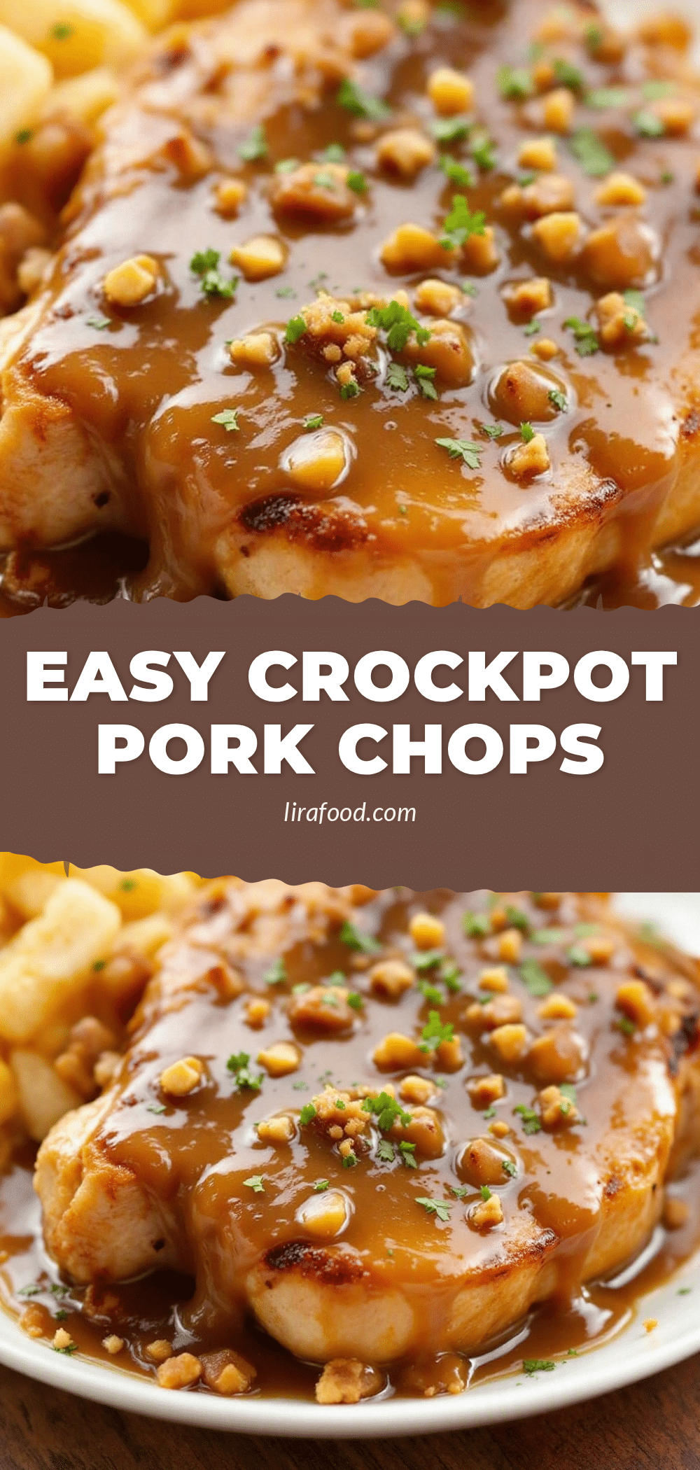 easy 5-ingredient crockpot pork chops with gravy recipe