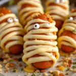 Easy Halloween Mummy Hot Dog Bites - featured image
