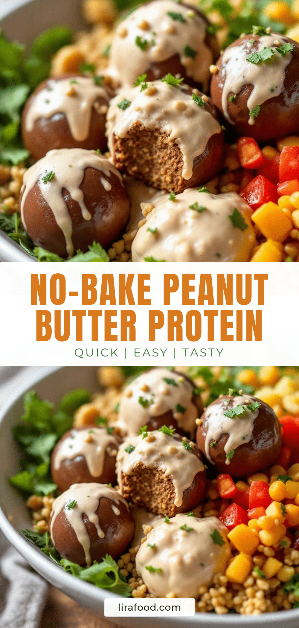 easy no-bake chocolate peanut butter protein balls recipe