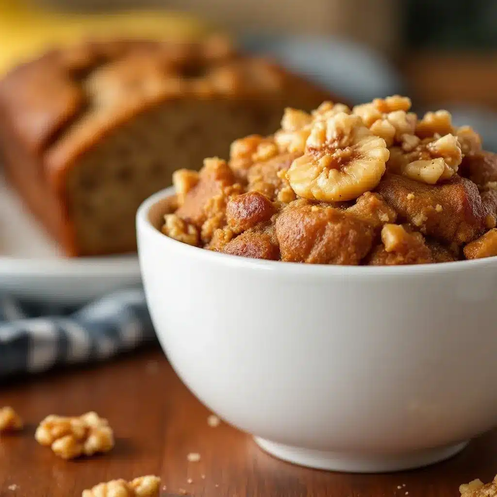 easy one bowl banana bread with walnuts preparation steps
