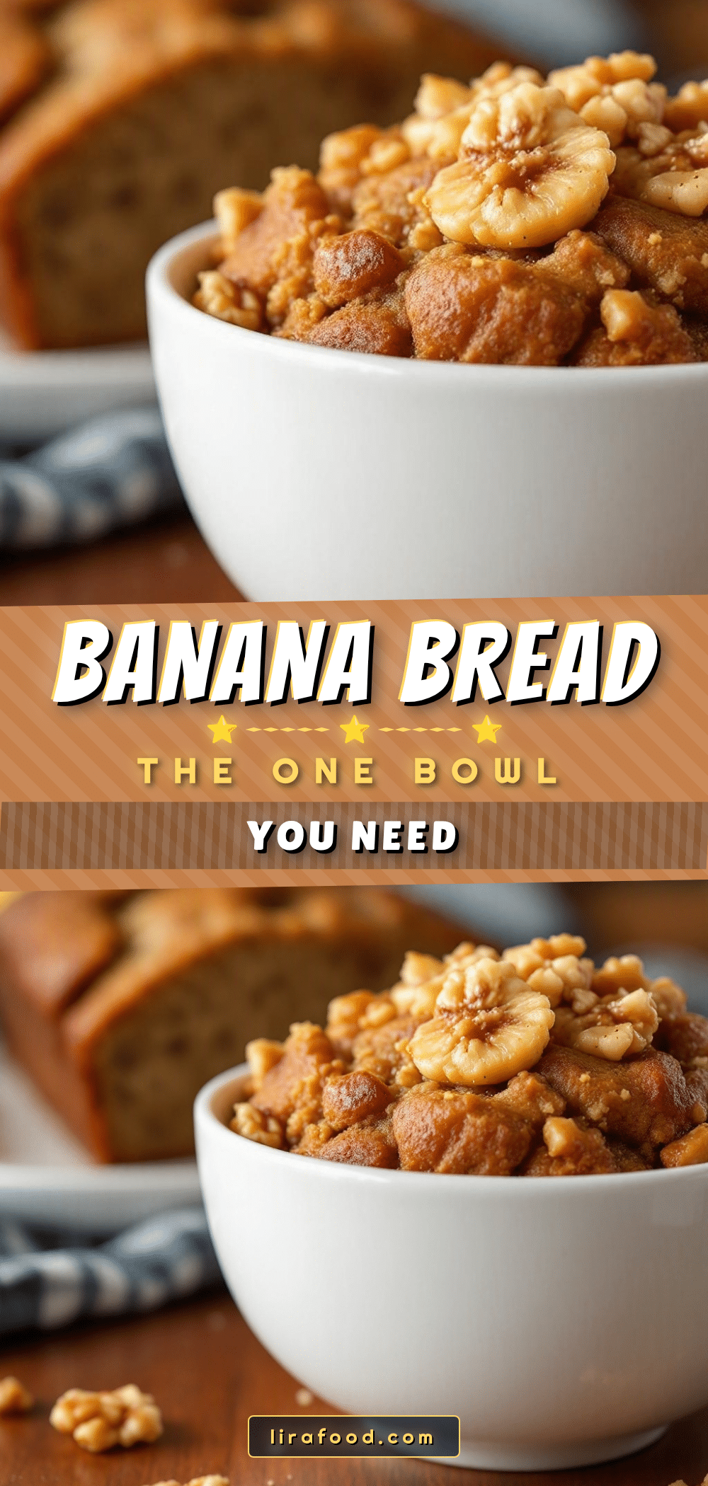 easy one bowl banana bread with walnuts recipe