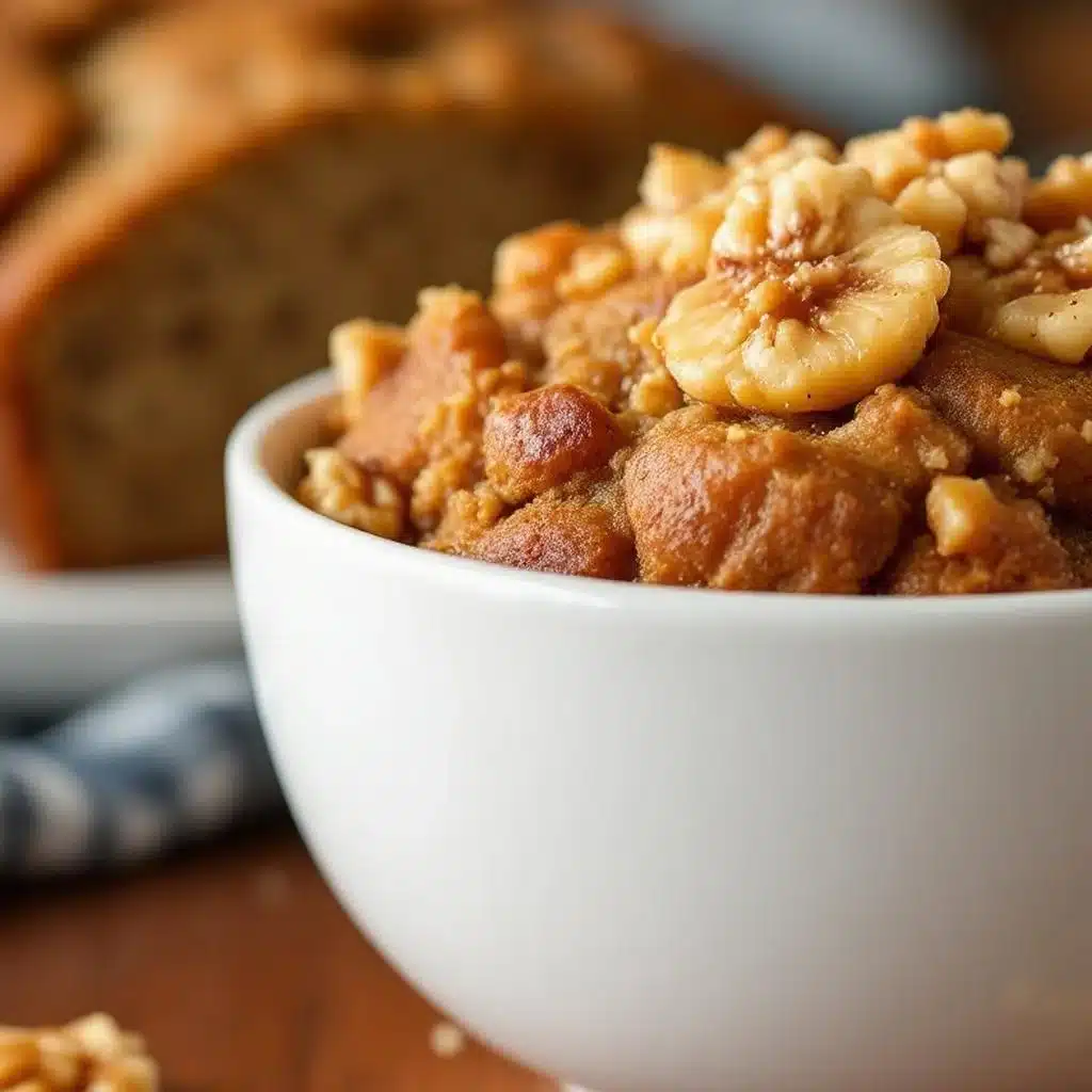 easy one bowl banana bread with walnuts - featured image