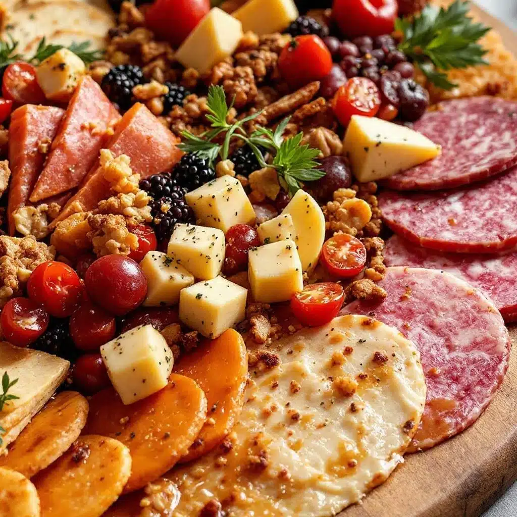 easy two-person charcuterie board - featured image