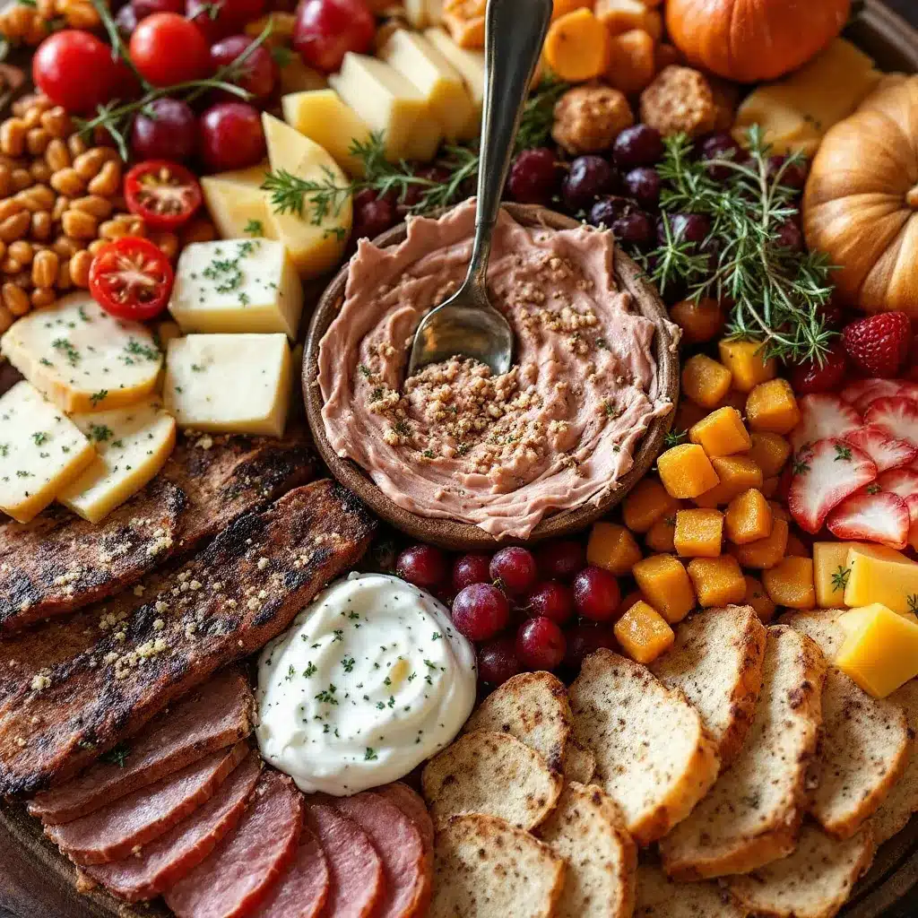 Friendsgiving Grazing Charcuterie Board preparation steps
