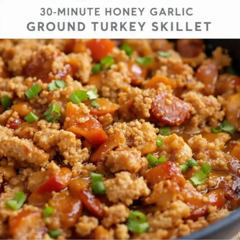 honey garlic ground turkey skillet preparation steps