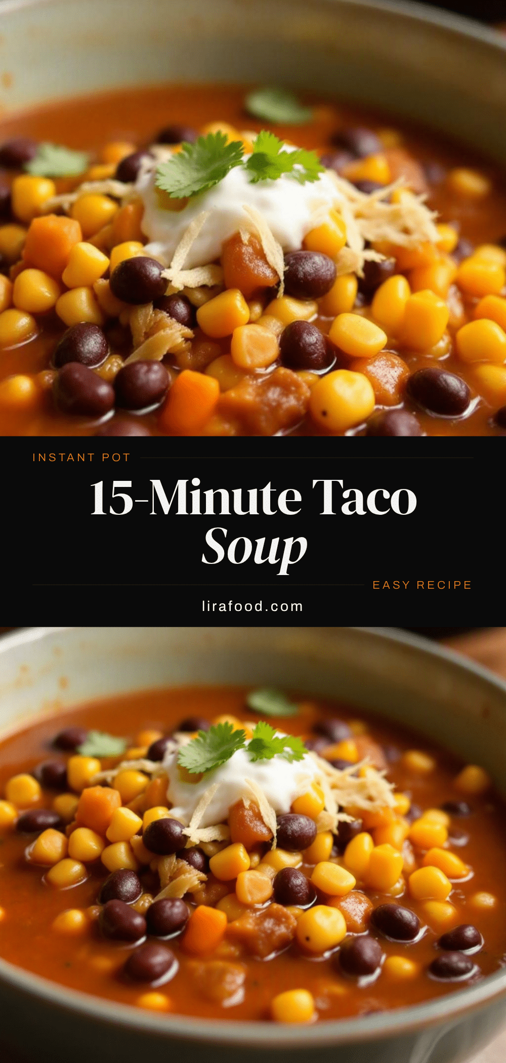 Instant Pot taco soup recipe