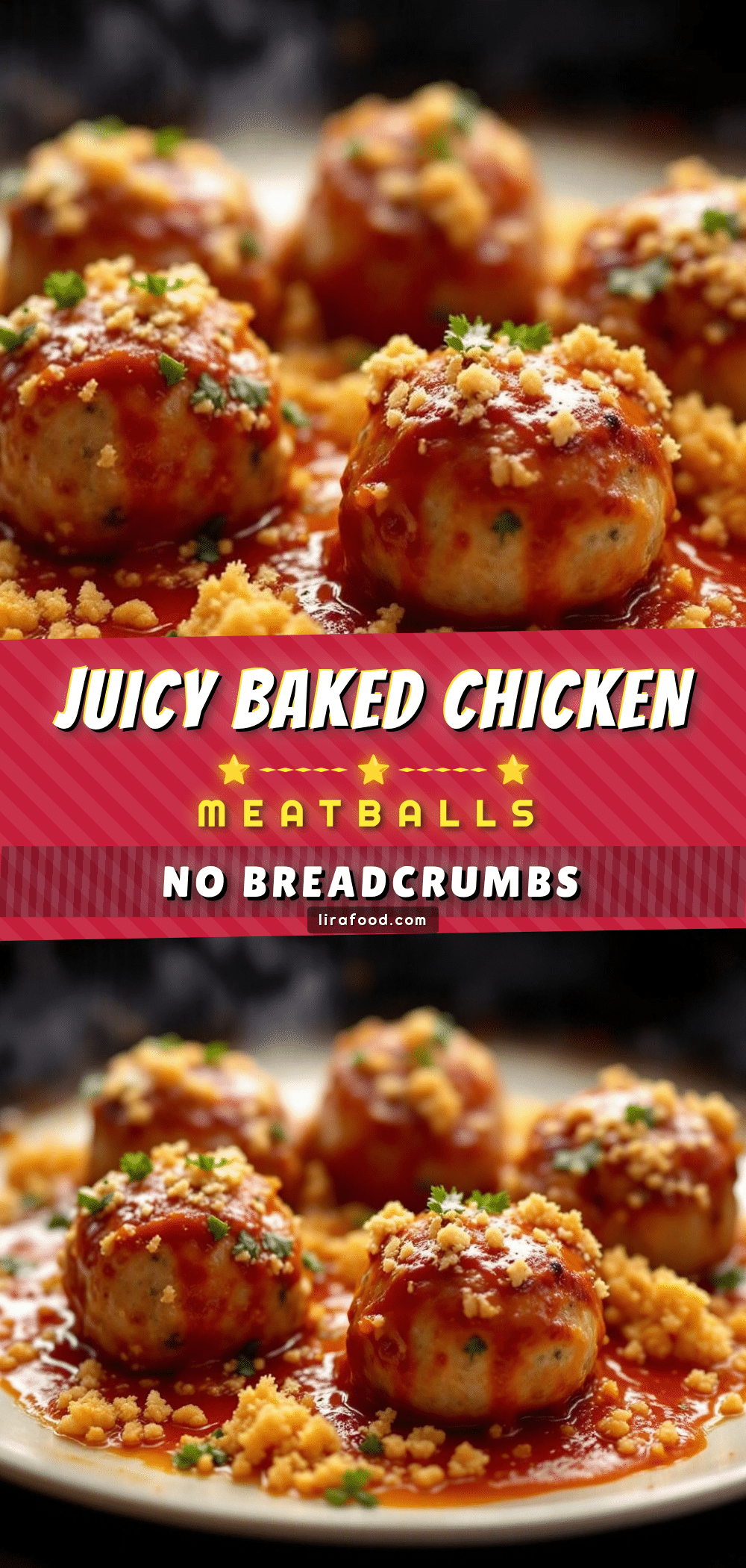 juicy baked chicken meatballs no breadcrumbs recipe