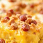 make-ahead sausage and egg breakfast casserole - featured image
