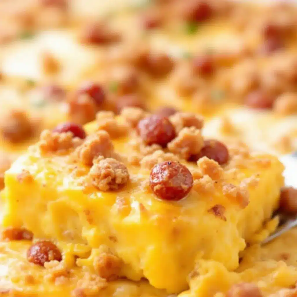 make-ahead sausage and egg breakfast casserole preparation steps