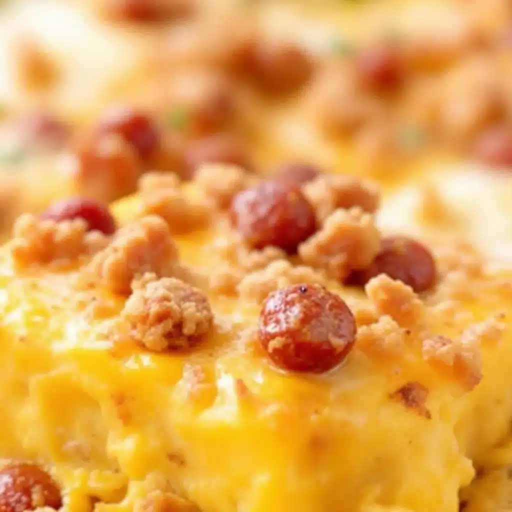 make-ahead sausage and egg breakfast casserole - featured image