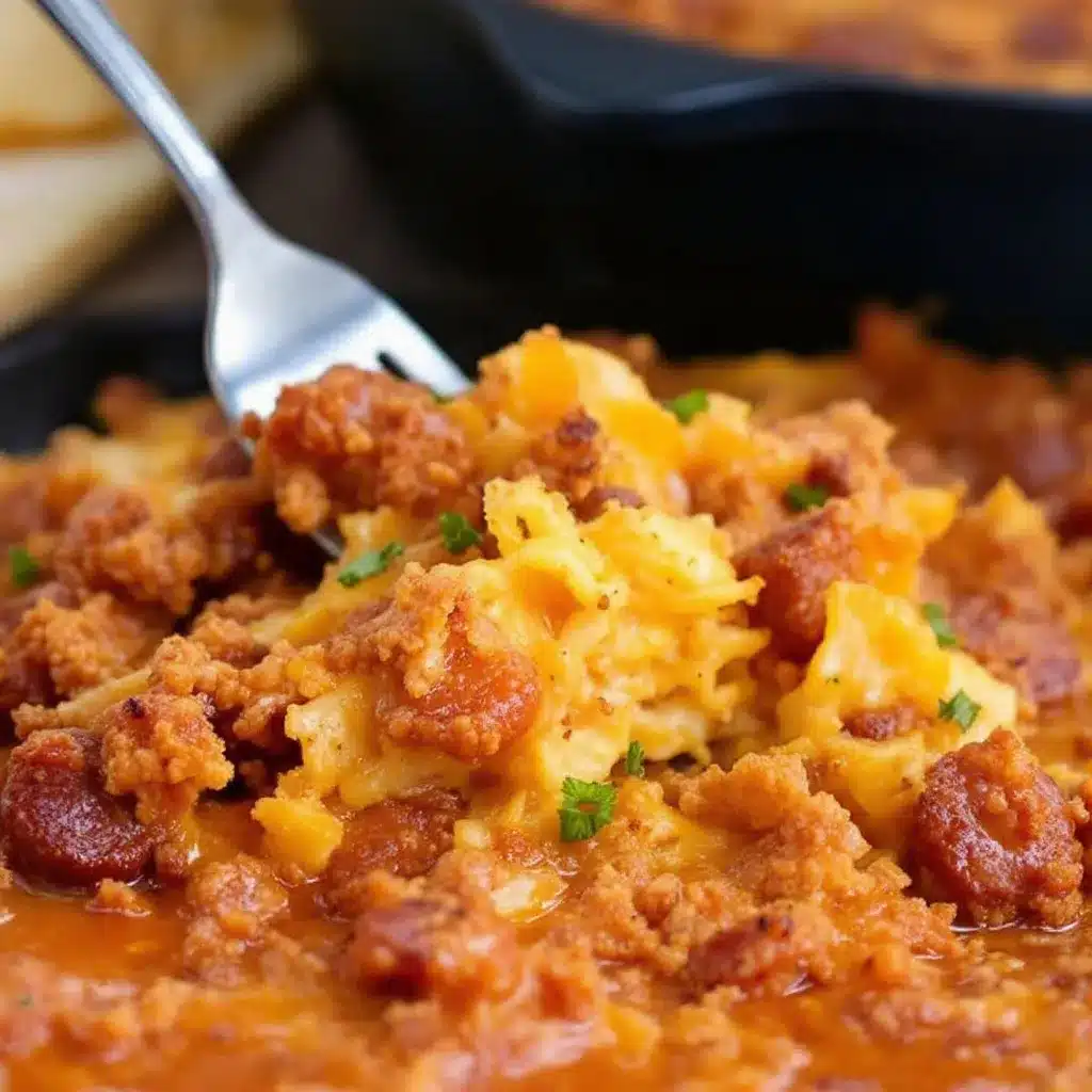 make-ahead sausage hashbrown breakfast casserole preparation steps
