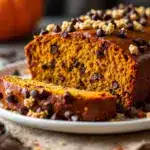maple pumpkin chocolate chip loaf - featured image