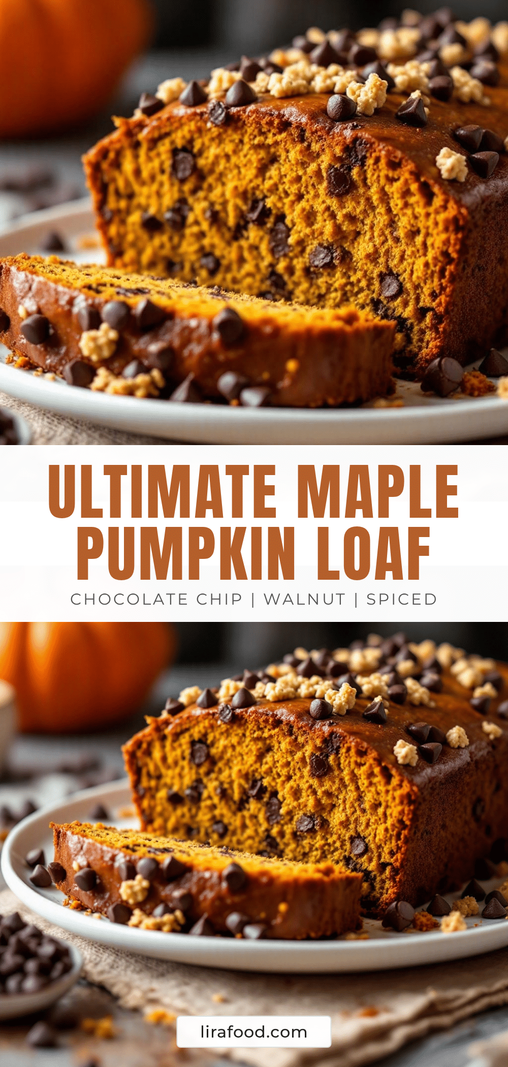 maple pumpkin chocolate chip loaf recipe