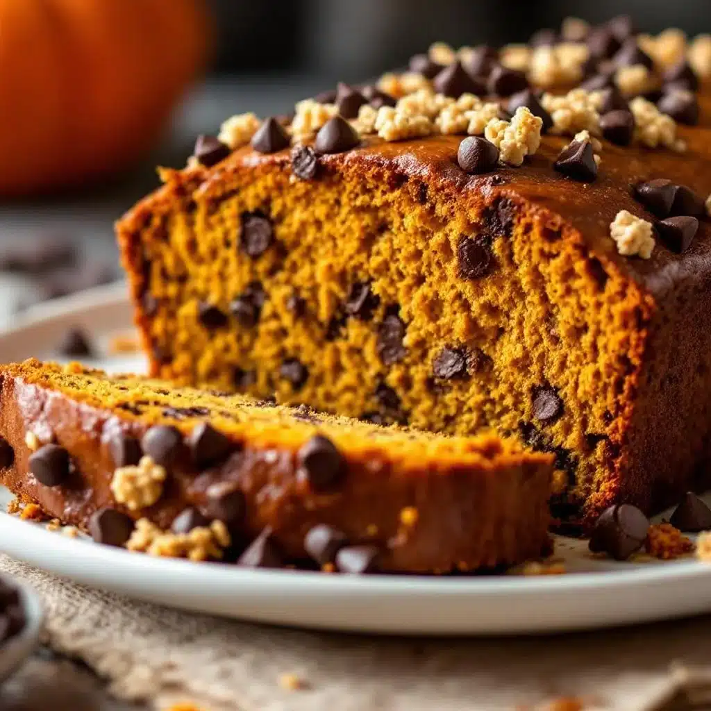 maple pumpkin chocolate chip loaf - featured image