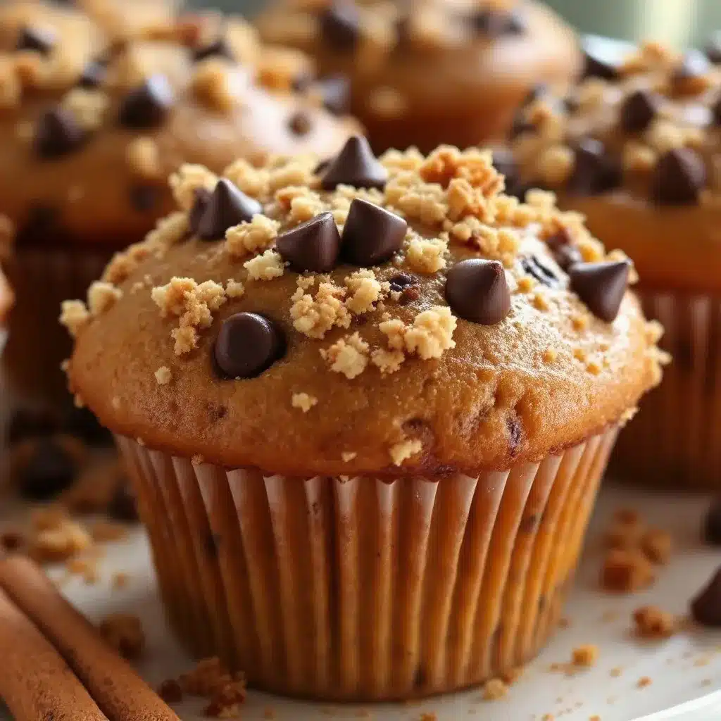 moist pumpkin chocolate chip muffins preparation steps