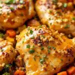 one-pan honey mustard chicken - featured image