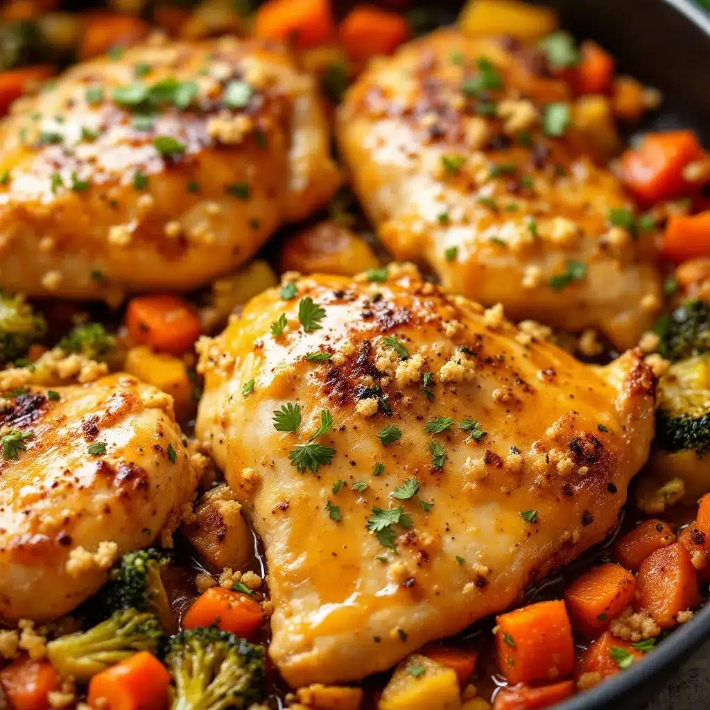 one-pan honey mustard chicken preparation steps
