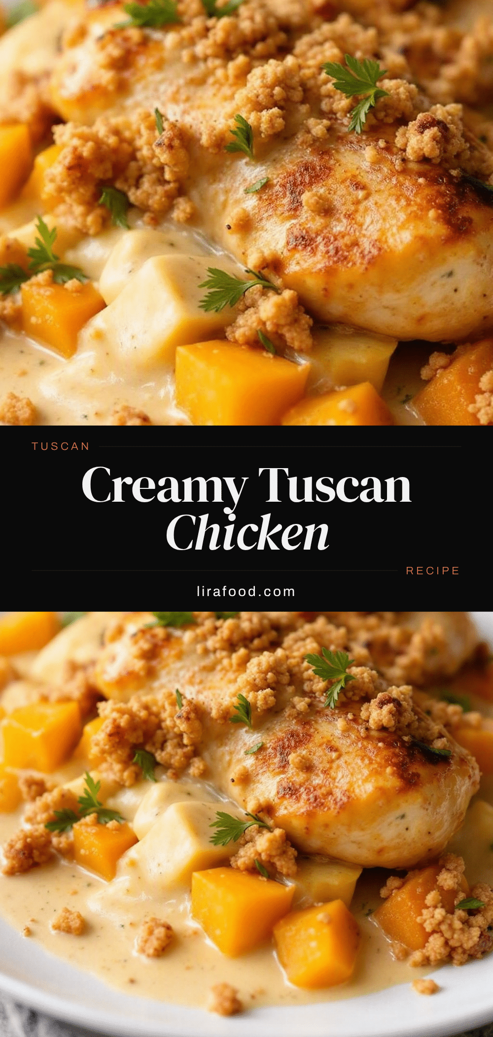One-Pot Creamy Tuscan Chicken with Butternut Squash recipe