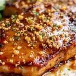 pan-seared pork chops with apple cider glaze - featured image