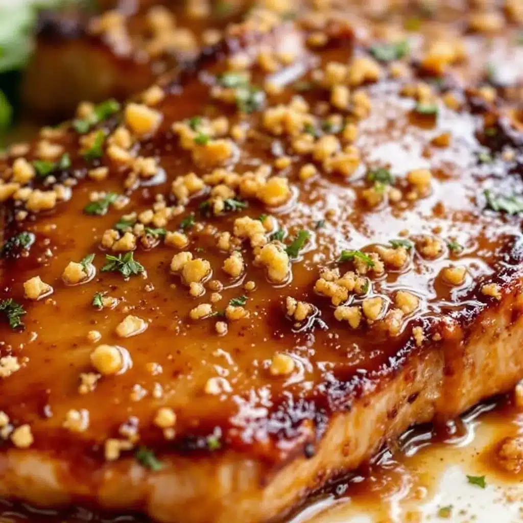 pan-seared pork chops with apple cider glaze - featured image
