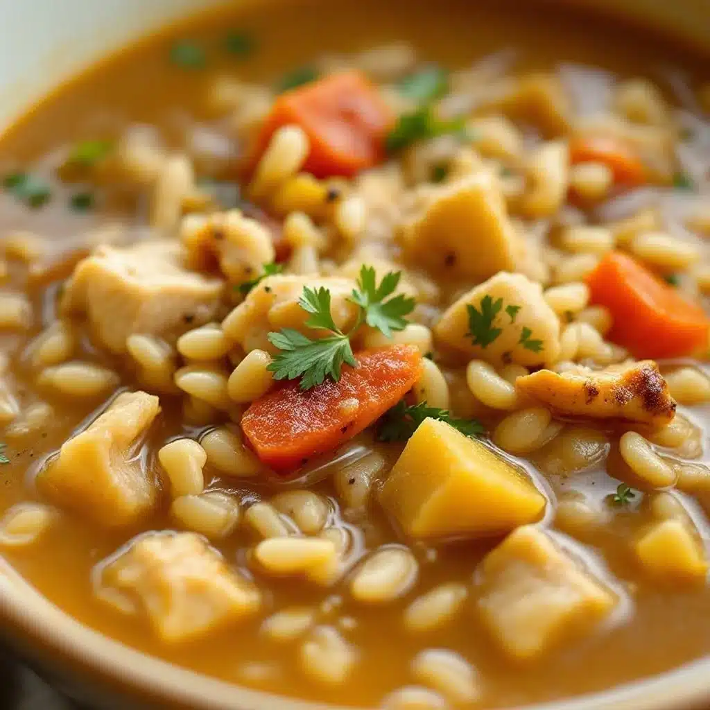 Panera copycat chicken and wild rice soup - featured image