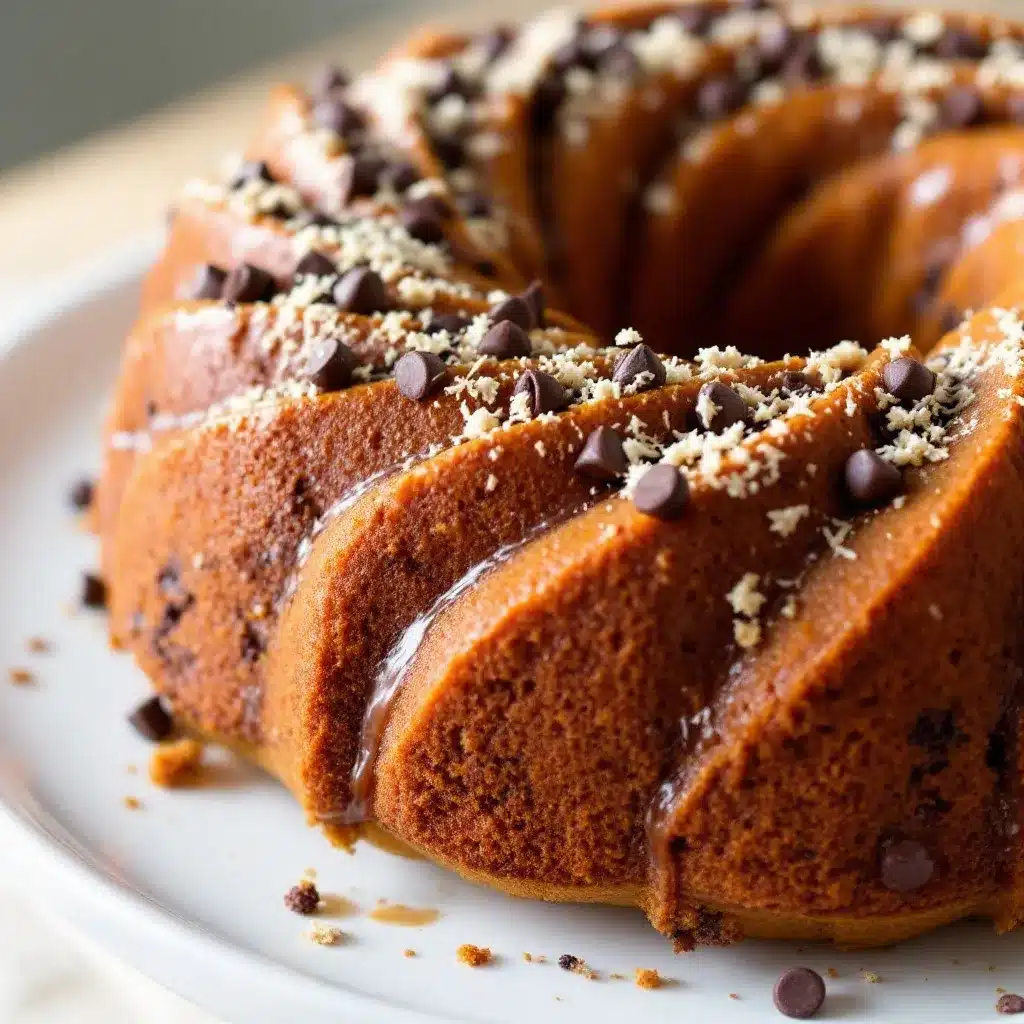 pumpkin chocolate chip bundt cake preparation steps