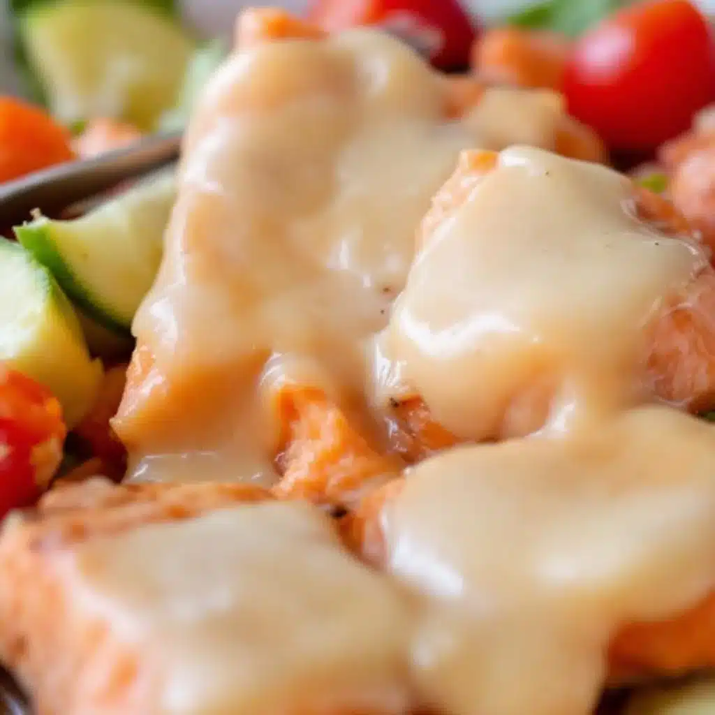 quick honey garlic baked salmon - featured image