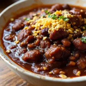 rich no-bean beef chili with dark chocolate - featured image