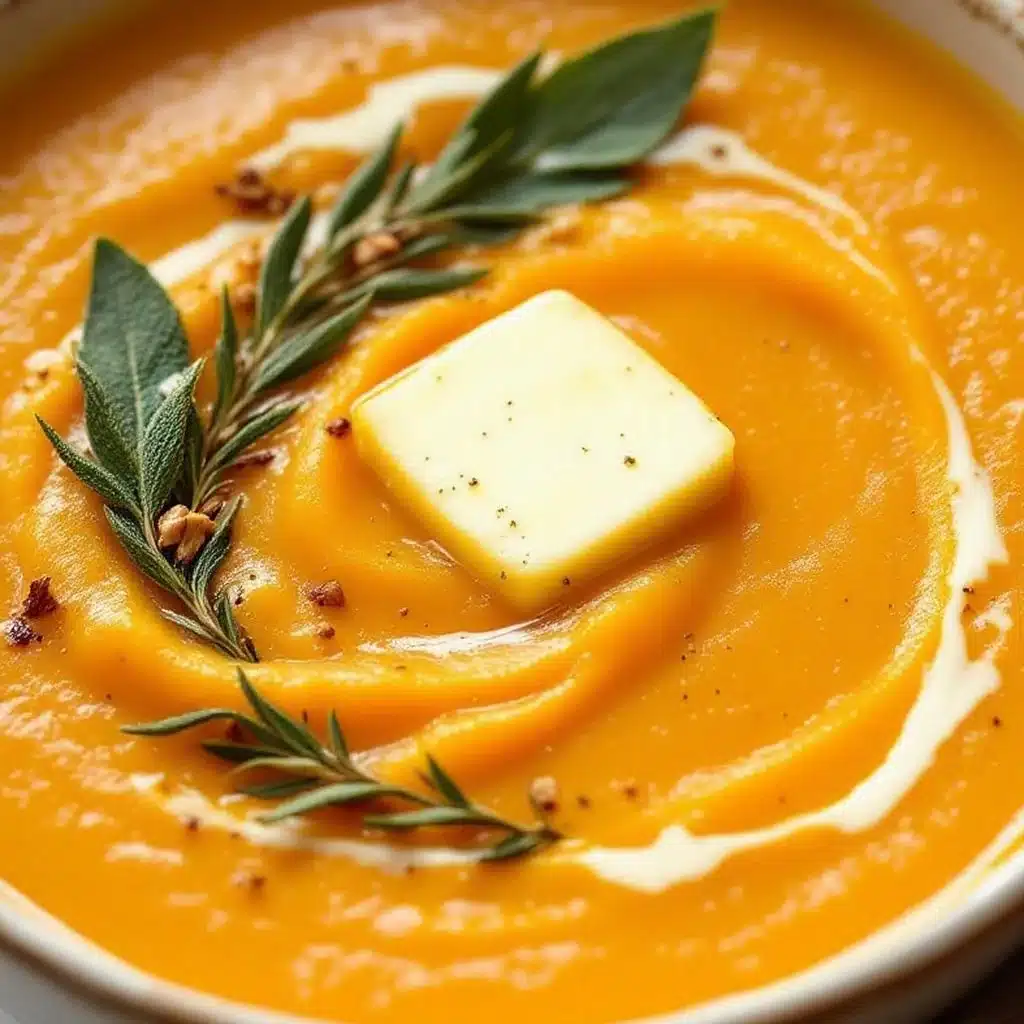 roasted butternut squash soup - featured image