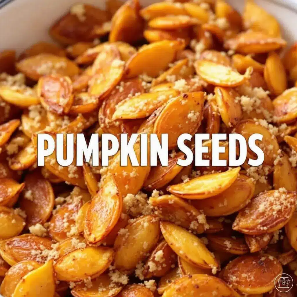 roasted garlic parmesan pumpkin seeds preparation steps