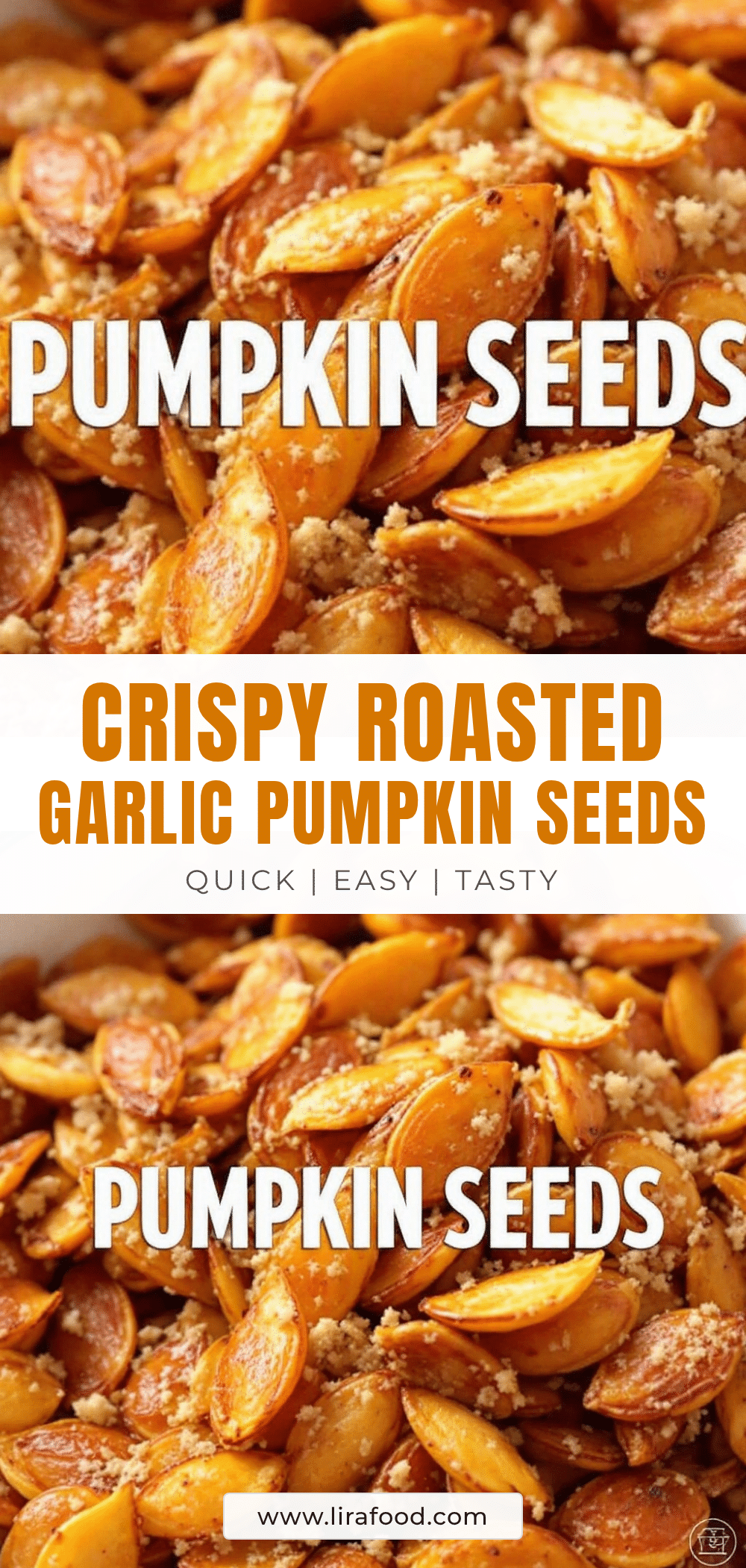roasted garlic parmesan pumpkin seeds recipe