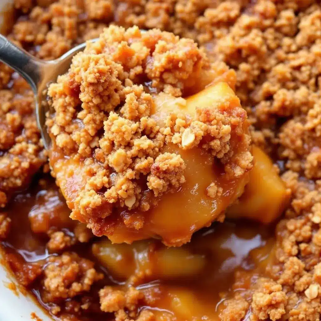 Salted Caramel Apple Crisp preparation steps