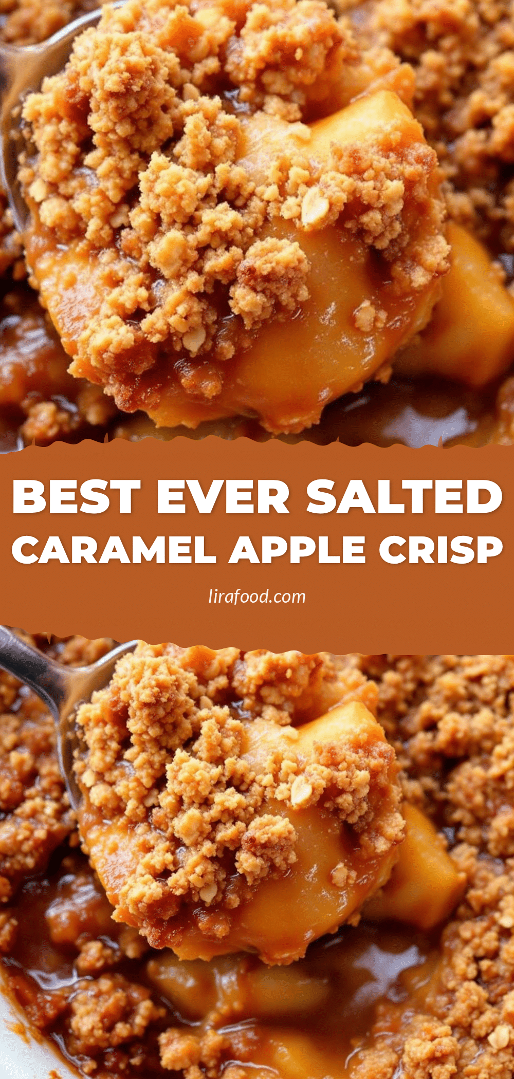 Salted Caramel Apple Crisp recipe