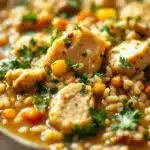 slow cooker chicken and wild rice soup - featured image